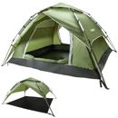 Campingzelt Automatik Zelt Pop Up Tent Doppelwandig Wasserdicht Strandschutz