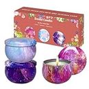 Starry Floral Small Tin Scented Candle 3 Pack