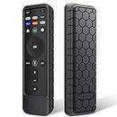Fintie Silicone Case for Vizio XRT260 Voice Remote Control 2021, Honey Comb Anti-Slip Shockproof Cover for VIZIO XRT260 V-Series and M-Series 4K UHD HDR Smart TV Remote, Black