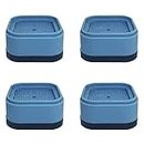 VELINEX® Anti-Slip Anti-Vibration Washing Machine Feet Pads, Shock and Noise Cancelling Washer and Dryer Pads, Also for Refrigerator Home Furniture Appliances (4PCS, Blue)