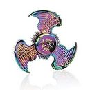 Multibao Angel Wings Rainbow Fidget Hand Spinners Toy Ultra Durable Stainless Steel Bearing High Speed 2-7 Min Spins Metal Material Hand spinner Focus Anxiety Stress Relief EDC ADHD