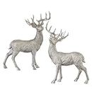 RAZ Imports Christmas Reindeer Figures Deer 20'5", Bronze,Brown, Set of 2