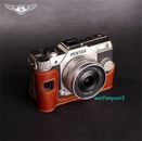 Handmade Pentax Q10 Q7 Genuine Leather Half Case Camera Retro Cover Insert Gift