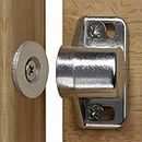 Keenkee 2 Pack Magnetic Cabinet Door Catch with Neodymium Magnet Cabinet Latch Magnetic Closure Hardware for Kitchen Cupboard and Closet Door Closing, Silver Color