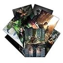 GTOTd The Last of Us Wall Poster 8-Pack 11.5" x 16.5",TLOU Video Game Merch Party Unframed Version HD Printing Poster for Living Room Bedroom Club Wall Art Decor