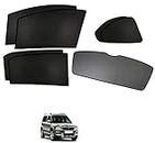 Auto Addict Car Non Magnetic Sunshades Fix with Dicky (Side Windows,Rear Window) Set of 5 Pcs Black for Skoda Yeti