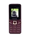 Lvix All-New Power 4 Dual Sim |Keypad Mobile| with 1.8" Display | BT Dialer| Voice Changer | Auto Call Recording | Powerful 3000Mah Battery | FM | Camera | Feature Phone | Torch | Maroon