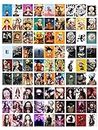SINCE 7 STORE All Famous Anime 81 Posters Kit Self Adhesive Posters 4x5 inches 9 posters each of: Naruto, Itachi, Gojo, Nezuko, Kakashi, Goku, One piece Luffy, Gear 5 & AOT - Room Wall Home Decor Gift