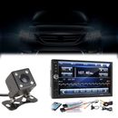 2Din 7" Touch Screen FM Bluetooth Radio Audio Stereo Car Video Player+HD Camera