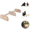 Reposapiés y perchas de pollo de madera soportes de loro para barras de descanso