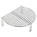 Vankey Grill Expander for Kamado Joe JR, All-in-one Stainless Cooking Grate Stack Rack fit Small Minimax Green Egg and Other Smoker Grill，Adds 60% More Extra Grilling Space