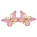 MYADDICTION Butterfly Hairpin Anti-Slip Hairdressing for Party Christmas Women Pink Clothing, Shoes & Accessories | Womens Accessories | Hair Accessories