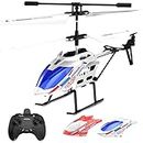 DEERC DE28 RC Helicopters, 3.5 CH Remote Control Helicopter W/Extra Shell, LED Light, 2.4Ghz Flying Toy W/Speed Adjustment, Altitude Hold, One Key Take Off/Landing, Indoor Aircraft Toy for Kids Boys