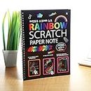 LEROKAS A4 Rainbow Art Scratch Paper Book Sheets with Stylus / 10 Pages/Multicolor (Pack of 1)