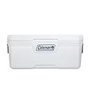 Coleman 316 Series 120-Quart Marine Ice Chest Cooler, Insulated Hard Cooler Keeps Ice for Up to 6 Days, Camping Cooler Fits Up to 204 Cans, White
