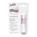 SebaMed Lip Defense 4.8Gm | Spf 30 |Lip Balm For Dry & Chapped Lips With Natual Oil & Vitamin E | Uv Protection | Dermatologically Tested, White