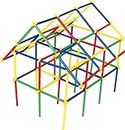 ZIKAS Straws Building Blocks Toy Game Set Educational Assembly Toy for Kids for 3-8 Years Old Kids Boys & Girls,Multicoloured (100 Pieces)