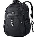 KROSER TSA Friendly Travel Laptop Backpack 17.3 Inch, Black Grey, 18.4 inch, Daypack Backpacks