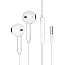 Nextwave Wired Ear Earphones with Pure Bass Sound, Mic, 3.5mm Jack and Qr Smart Finding Feature Compatible with Phone/Tablet/Laptop
