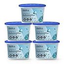 delka Interior Dehumidifiers for Home - Efficient 500ml Capacity Moisture dehumidifier, Condensation remover, Compact & Portable Design for Home, Kitchen, Offices, Bedroom, Bathroom, Garages (5 PACK)
