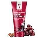 NutriGlow NATURAL'S Advanced Pro Formula Wine Face Wash for Daily Use, Deep Cleansing Niacinamide For Women and Men, 100gm