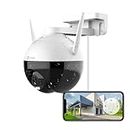 EZVIZ Security Camera, 1080P Outdoor Pan/Tilt 360 IP WiFi Surveillance Camera, Color Night Vision, AI Person Detection, Active Defense, Waterproof, Cloud/SD Storage, Alexa, Google Assistant C8C 1080P