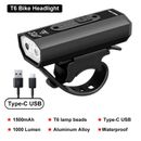 LEDBike Light Front USB Rechargeable Lamp Cycling Headlight Road Bicycle lantern
