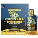 Frog Fuel Power Regular Complete Protein Shot, 15g Protein Nano-Hydrolyzed Grass Fed Collagen, Post Workout, Gluten Free, Fat & Sugar Free, 22 Amino Acids, 0 Carbs, Berry, 1 oz Packets, 24 Pack