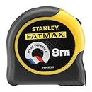 Stanley Fmht81555-0 mètre mesureur - Gamme Fatmax - Fabriqués en France - Revêtement Blade Armor - Ruban Résistant et Épais - Boitier Abs Bi matière - Amortisseur de Chocs