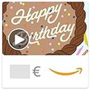 E-Tarjeta regalo de Amazon.es - Email - Tarta chocolate (animación)