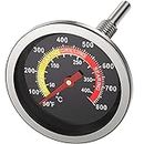 PatioGem Grill Temperature Gauge, 2.36", Grill Thermometer for Various Types of Grills, Durable & High-Temperature Resistant, BBQ Thermometer with 4 Visible Colored Zones
