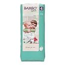 Bambo Nature Premium Eco Nappies, Eco-Labelled Sustainable Nappies, Enhanced Leakage Protection, Secure & Comfortable Baby Nappies, Secure & Comfortable - Size 4 Nappies (15-31lb/7-14 kg), Maxi, 144PK