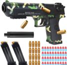 Pistola de juguete con cargador cuenco eyección pistola juguete empuje acción