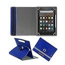 Fastway 360 Degree Rotating Tablet Book Cover for Amazon Fire HD 10 (2017) (Blue)