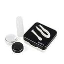 SHOPOWARE Eyekan Travel Contact Lens Case Box with Mirror | Mini Simple Lens Container Kit Set Holder
