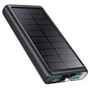 Power Bank Portable Charger 40800mAh, 5 Outputs USB C Fast Charging Battery Pack Cell Phone Charger, Outdoor Solar Charger with LED Flashlight for iPhone 15/14/13/12/11, Samsung Google Android Phones