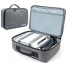UWJXU Projector Case Travel Bag Carry Case, Portable Carrying Handbag, up to 10.6 x 7.3 x 3.2 inch Gray