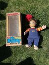 1986 My Buddy Doll W/ Box Clubhouse Brown Hair Blue Eyes Playskool Chucky