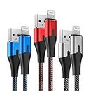 iPhone Charger 10 ft Apple MFi Certified Cable Long Lightning Charging Cord 10ft 3Pack for iPhone 14/13/12/11 Pro/Max/X/XS/XR/8 Plus/7/6/5S/SE/5/iPad/Air 2 /Mini/ 10 Foot USB Charge