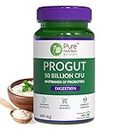 Pure Nutrition Progut Probiotic Supplement for Men & Women | 50 Billion CFU with 14 Strains of Probiotics l| Supports Digestive, Gut Health & Immunity| Gas & Bloating Relief l 60 Veg Capsules