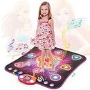 Dance Mat for Kids Age 3-12 - 8 Buttons Light Up Dancing Mat 7 Playing Modes & Built-in 8 Songs Dance Pad - Musical Dance Mat Toy for 3-12 Year Old Girls Boys