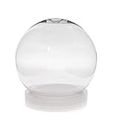 Creative Hobbies 4 Inch (100mm) DIY Snow Globe Water Globe - Clear Plastic with Screw Off Cap | Perfect for DIY Crafts and Customization