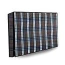 Stylista Printed PVC LED/LCD TV Cover for 50 Inches All Brands and Models Checkered Pattern