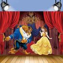 Beauty and the Beast Party Supplies Backdrop Photography Background Birthday