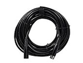 Rockville RDX3M50 50 Foot 3 Pin DMX Lighting Cable 100% OFC Copper Female 2 Male, Black