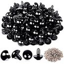 120PCS Plastic Safety Crochet Eyes Bulk with 120PCS Washers for Crochet Crafts (0.24Inch/6mm)