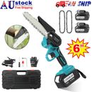 6'' Electric Chainsaw Cordless Battery Rechargeable Wood Cutter Saw for Makita 