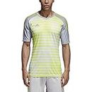 adidas adiPro 18 Short Sleeve Goalkeeper Jersey YL Light Grey-Grey-Solar Yellow