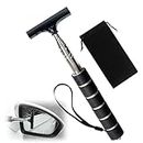 AYNKH Car Window Cleaner Wiper, Mini Telescopic Rearview Mirror Squeegee with Storage Bag, Foldable Portable Cleaning Tool for All Vehicles Automotive Accessories, Ideal for Rainy Foggy Dusty Weather