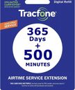 TracFone 1 Year Service Plan Plus 500 Talk Minutes For Smartphones (not BYOP)